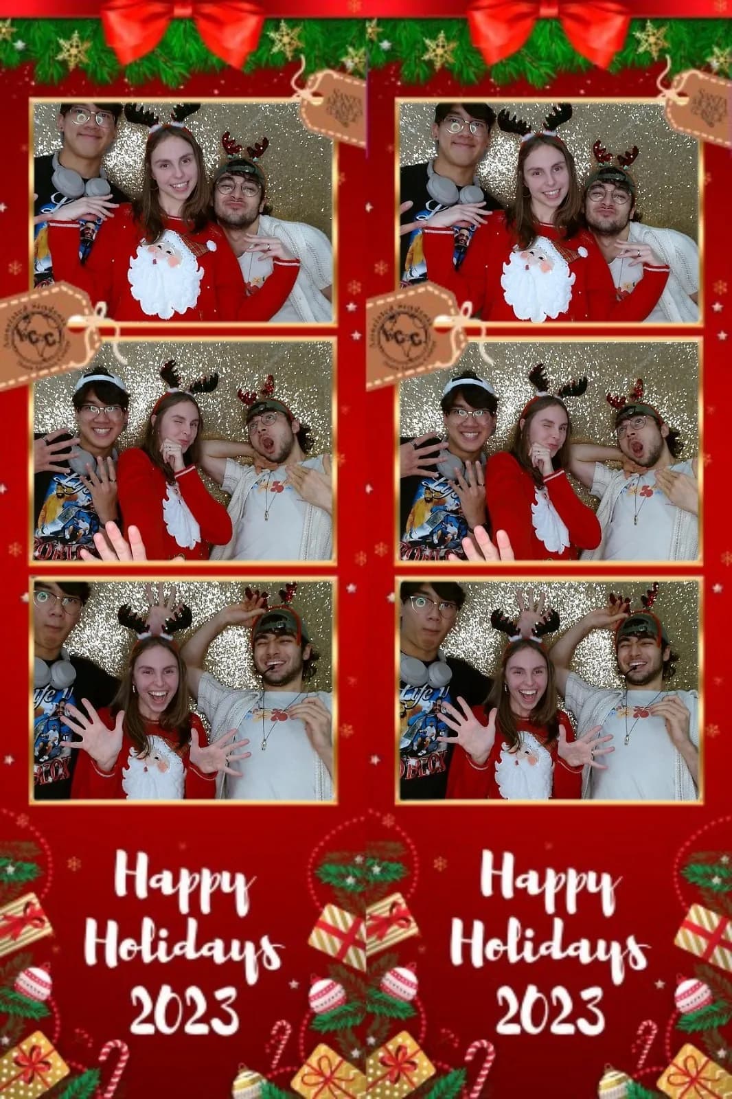 Guests celebrating with sparklers at a photo booth